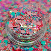 Bahamas Chunky Glitter -Pink and Blue Multicolor Glitter